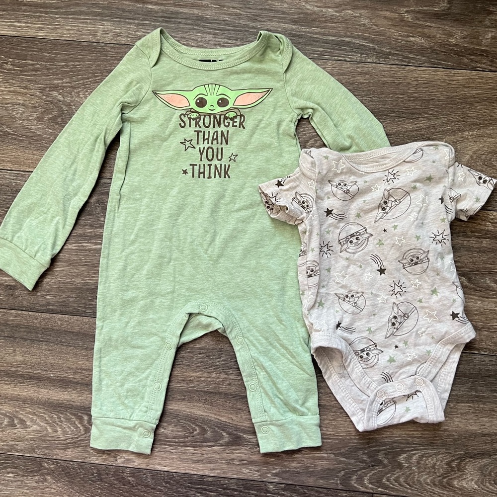 Baby Yoda 3-6 Month 2 piece bundle